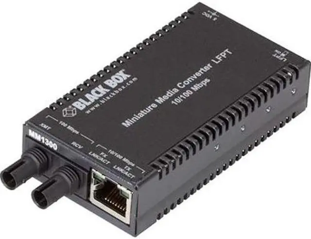 Alt view image 3 of 5 - FAST ETHERNET (100-MBPS) MEDIA CONVERTER - 10/100-MBPS COPPER TO 100-MBPS MULTIM