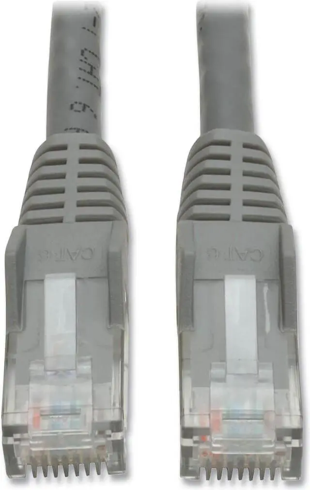 Alt view image 10 of 10 - TRIPP LITE N201-050-GY 50FT CAT6 GIGABIT SNAGLESS MOLDED PATCH CABLE RJ45 M/M GRAY