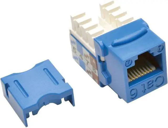 Alt view image 2 of 15 - TRIPP LITE N238-001-BL BLUE CAT6/CAT5E RJ45 110 PUNCH DOWN KEYSTONE JACK
