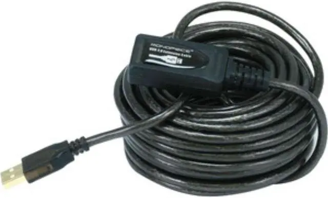Alt view image 7 of 14 - Monoprice USB Type-A to Type-A Female 2.0 Extension Cable - Active, 28/24AWG, Repeater, Kinect and PS3 Move Compatible,