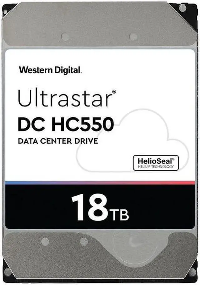 Alt view image 10 of 20 - WD Ultrastar DC HC550 18TB Hard Drive 3.5" Internal 512MB SATA 7200 RPM 512E SE NP3 DC HC550 0F38459 (WUH721818ALE6L4)