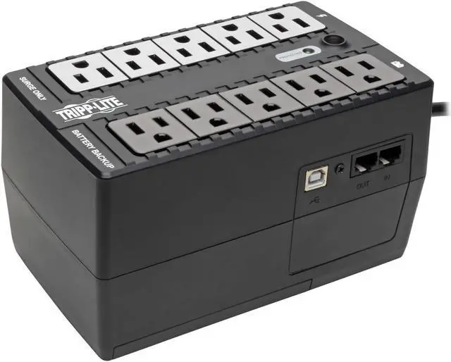 Alt view image 4 of 4 - TRIPP LITE INTERNET600U 600VA 300W UPS DESKTOP BATTERY BACKUP 120V USB  PRICE