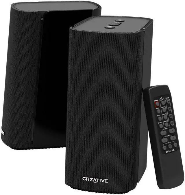 Alt view image 4 of 10 - Creative T100 Wireless Computer Speaker System Black (MF1690AA002)