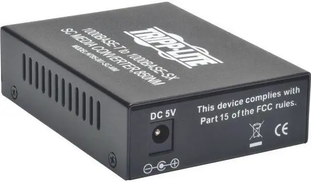 Alt view image 2 of 3 - Tripp Lite SC Multimode Fiber Media Converter Gigabit 10/100/1000 RJ45 550M 850n