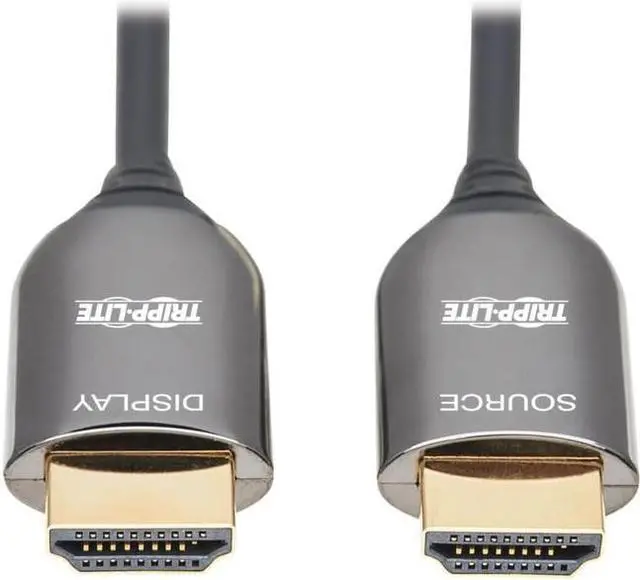 Alt view image 20 of 20 - Tripp Lite P568F-15M-8K6 HDMI Fiber Active Optical Cable, M-M, Black, 15 m (49 ft.)