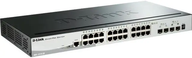 Alt view image 10 of 10 - D-LINK BUSINESS DGS-1510-28X SmartPro 24Port Gigabit Switch