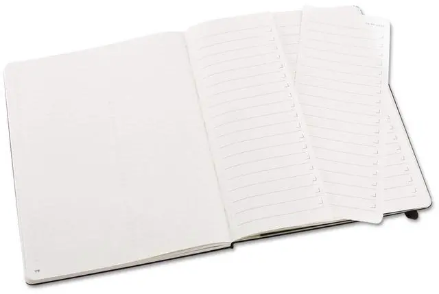 Alt view image 4 of 7 - Professional Notebook, Ruled, 9 3/4 x 7 1/2, Black Cover, 192 Sheets HBGPMOP4633