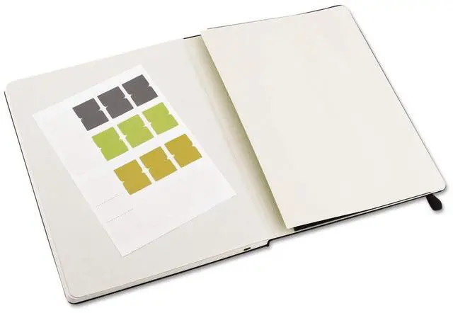 Alt view image 5 of 7 - Professional Notebook, Ruled, 9 3/4 x 7 1/2, Black Cover, 192 Sheets HBGPMOP4633