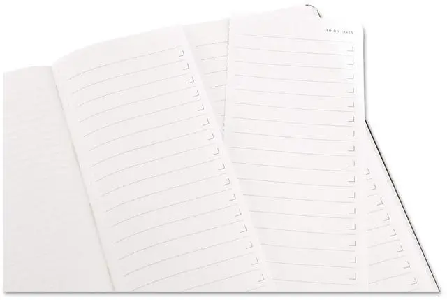Alt view image 7 of 7 - Professional Notebook, Ruled, 9 3/4 x 7 1/2, Black Cover, 192 Sheets HBGPMOP4633