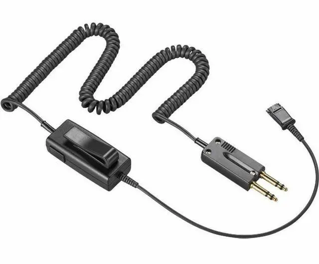 Alt view image 3 of 3 - Poly SHS 1926-15 Inline Amp 6 Wire PJ-7 Connector 15ft Cable TAA - for Headset