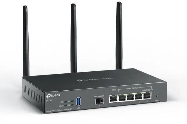 Alt view image 16 of 20 - TP-Link ER706W | Omada 6 Port Wireless VPN Router | AX3000 Dual Band Wi-Fi 6 | Up to 5 Gigabit WAN Ports | Support Mobile Broadband | Detachable Antenna | Omada SDN Integrated | Lightning Protection