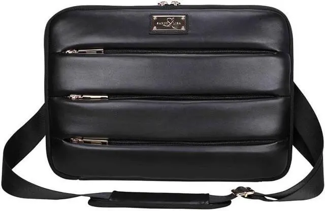 Alt view image 9 of 9 - Sandy Lisa La Jolla Carrying Case (Sleeve) for 14" Notebook - Black - Shoulder Strap - 10.2" Height x 14.2" Width x 1" Depth