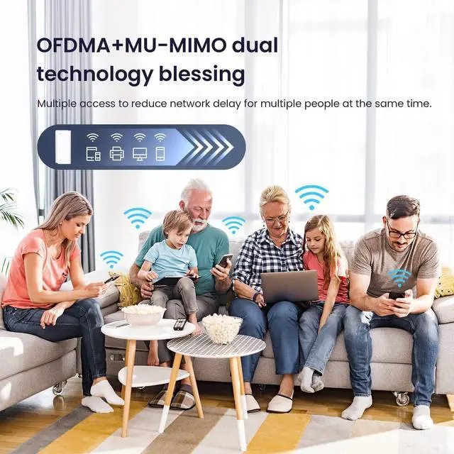 Alt view image 9 of 9 - Tenda nova MX15 Pro Wi-Fi 6 IEEE 802.11 a/b/g/n/ac/ax Ethernet Wireless Router - Dual Band - 2.40 GHz ISM Band - 5 GHz UNII Band - 6 x Antenna(6 x Internal) - 672.25 MB/s Wireless Speed - 2 x Network