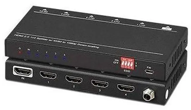 Alt view image 20 of 20 - KanexPro - SP-1X4SL18G - KanexPro UltraSlim 4K HDMI 1X4 Splitter w/ 4:4:4 Color Space & 18G - 4096 x 2160 - 32.81 ft