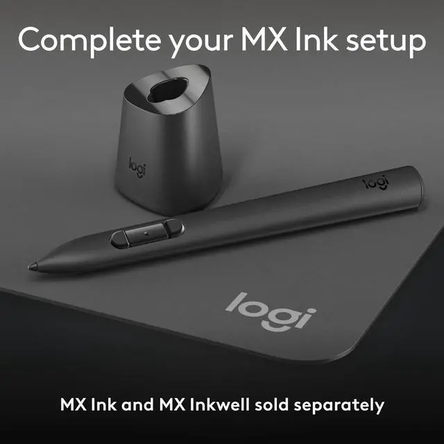 Alt view image 8 of 8 - Logitech MX Mat for MX Ink Mixed Reality (MR) Stylus - Meta Quest 2, Meta Quest 3, Meta Quest 3S - Drawing, Table - 16.54" Length x 23.43" Width x 0.070" Depth - Polycarbonate, Natural
