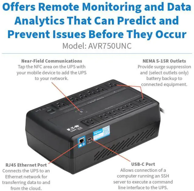 Alt view image 10 of 15 - Tripp Lite series 750VA 450W 120V Line-Interactive UPS w/Remote Monitoring