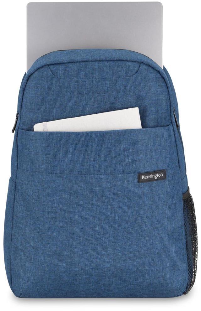 Alt view image 10 of 12 - Kensington Simply Portable Lite Carrying Case (Backpack) for 16" - Navy Blue - Water Resistant, Strain Resistant - Polyester, Mesh Fabric Body - Shoulder Strap, Handle