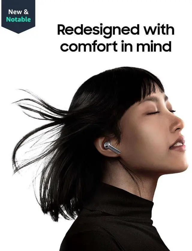 Alt view image 9 of 14 - Samsung Galaxy Buds3 Earset - Stereo - True Wireless - Bluetooth - Earbud - Binaural - In-ear - Silver