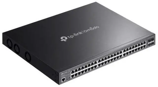 Alt view image 10 of 10 - TP-Link Omada SG3452XMPP Ethernet Switch - 48 Ports - Manageable - Gigabit Ethernet - 10/100/1000Base-T, 10GBase-X - 3 Layer Supported - 913.40 W Power Consumption - 750 W PoE Budget - Twisted Pair, O