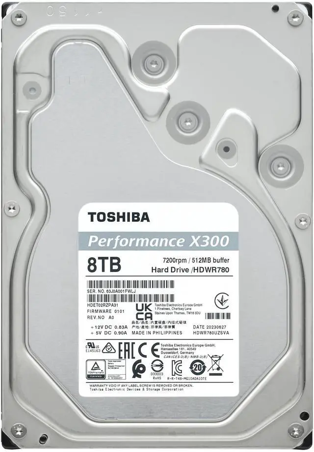 Alt view image 13 of 14 - Toshiba Toshiba 8TB X300 Performance 3.5" CMR Internal Hard Drive #HDWR780XZSTA