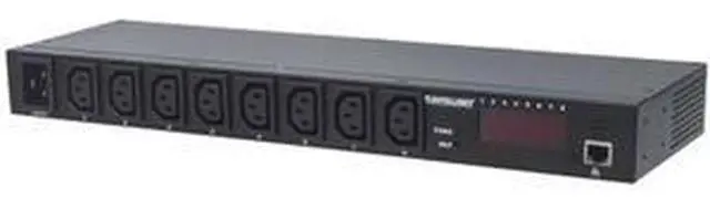 Alt view image 7 of 13 - Intellinet 19" Rackmount Smart Metered 8-Outlet PDU - Switched - Monitors Power, Temperature and Humidity