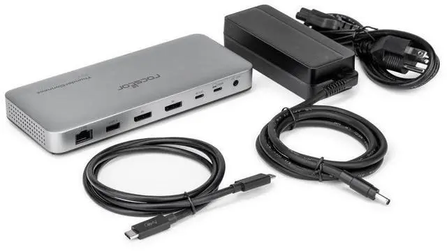 Alt view image 13 of 13 - Rocstor Premium RD14 USB4 40G Portable Dock - for Notebook/Desktop PC/Tablet/Monitor - Charging Capability - 134 W - USB4 - 2 Displays Supported - 8K @ 30Hz, 4K @ 60Hz, 4K @ 144Hz, 4K @30Hz - 7680 x 4