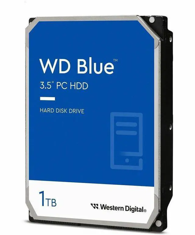 Alt view image 6 of 8 - WD Blue WD10EZEX 1 TB Hard Drive - 3.5" Internal - SATA - Conventional Magnetic Recording (CMR) Method - Blue - Desktop PC, MAC Device Supported - 7200rpm - 150 MB/s Maximum Read Transfer Rate