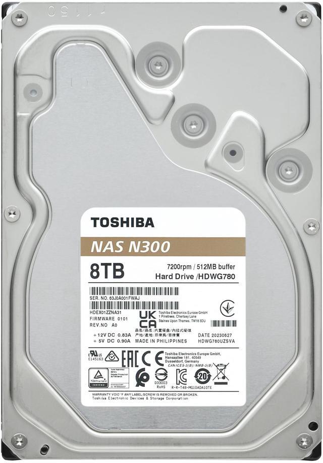 Alt view image 13 of 14 - Toshiba Toshiba 8TB N300 7200 RPM SATA III 3.5" Internal NAS HDD #HDWG780XZSTA
