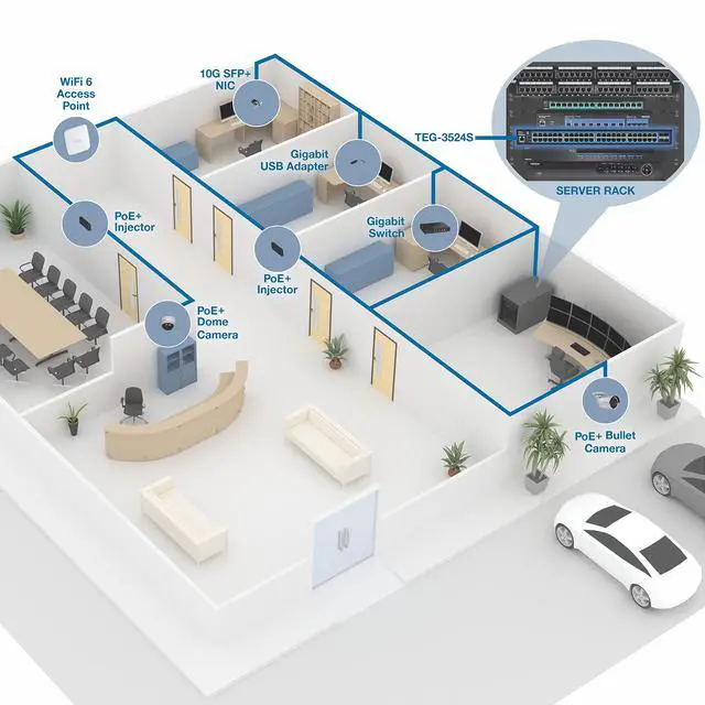 Alt view image 20 of 20 - TRENDnet TEG-3524S , 52-Port Gigabit Web Smart Switch with 10G SFP+ ports