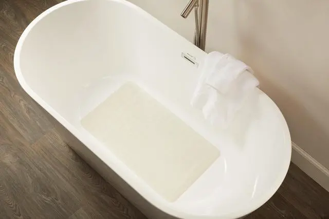 Alt view image 11 of 14 - Rubbermaid 1982726 Safti-Grip Latex-Free Vinyl Bath Mat, 16 X 28, White