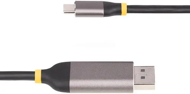 Alt view image 3 of 5 - StarTech 10ft (3m) USB Type-C to DP 1.4 Video Converter Cable 142-USBC-DP-8K-10F