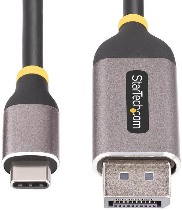 Alt view image 4 of 5 - StarTech 10ft (3m) USB Type-C to DP 1.4 Video Converter Cable 142-USBC-DP-8K-10F