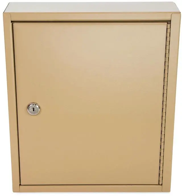 Main image of Key Lockable Key Cabinet 60-Key Metal Sand 10.63 x 3 x 12.13 500131