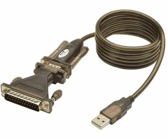 Alt view image 8 of 12 - Tripp Lite U209005DB25 Black USB TO RS232 Cable