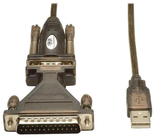 Alt view image 12 of 12 - Tripp Lite U209005DB25 Black USB TO RS232 Cable