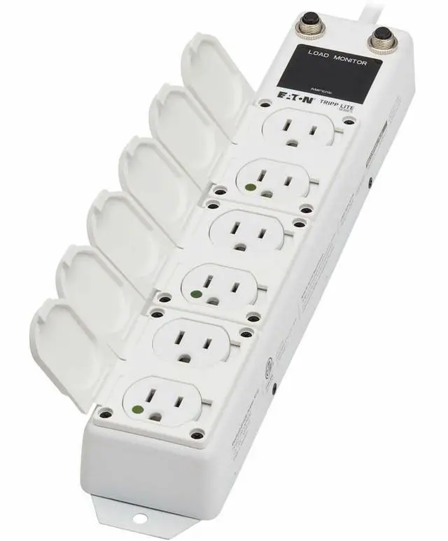 Alt view image 7 of 7 - Tripp Lite Safe-IT UL 1363A 6-Outlet Medical-Grade Power Strip, 7ft Cord