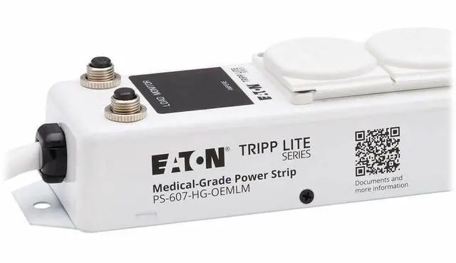 Alt view image 5 of 7 - Tripp Lite Safe-IT UL 1363A 6-Outlet Medical-Grade Power Strip, 7ft Cord