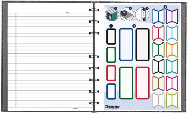 Alt view image 5 of 8 - NotePro Notebook 1-Subject Medium/College Rule Cool Gray Cover 75 9.25 x 7.25 Sheets A7150GRY