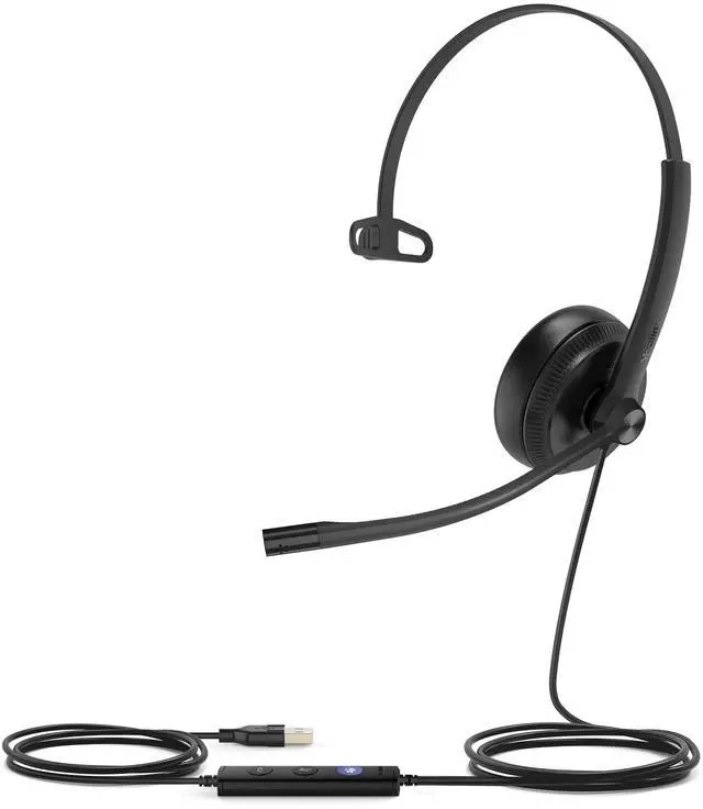 Alt view image 19 of 20 - Yealink UH34 Teams Monaural USB Wired Headset 1308014