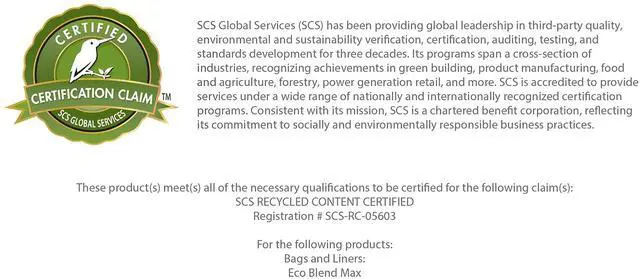 Alt view image 4 of 4 - Eco Blend Max 33gal Industrial Trash Bag Low Density Blue 200 Bags L6639TXER1