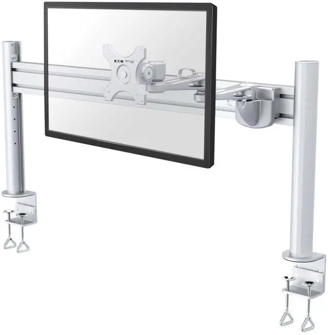 Alt view image 9 of 12 - Eaton Tripp Lite Series Dual-Extension Monitor Mount for Slat Wall System, 13" to 32" Displays, TAA (DMSW1332LTAA)