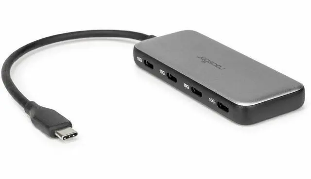 Alt view image 9 of 9 - PREMIUM USB-C HUB - USB-C TO QUAD USB-C 3.1 GEN2 10GBPS PORTS - USB-C MALE INPUT