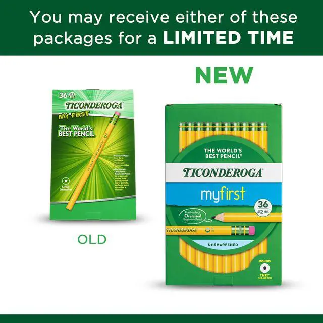 Alt view image 16 of 18 - Ticonderoga Wooden Pencil 0.7mm #2 Medium Lead 3 Dozen (DIX33336)