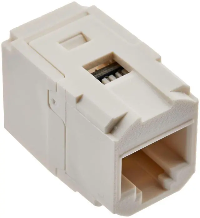 Alt view image 6 of 6 - Panduit CC688IW Mini-Com Cat6 Coupler Module RJ45 8P8C