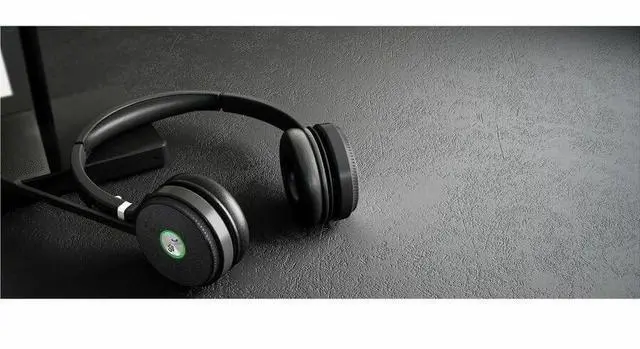 Alt view image 10 of 14 - Yealink WH62 Headset - Microsoft Teams Certification - Stereo - Wireless - DECT - 524.9 ft - 32 Ohm - 20 Hz - 20 kHz - On-ear, Over-the-head - Binaural - Ear-cup