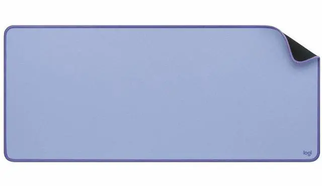 Alt view image 5 of 11 - Logitech Desk Mat - Studio Series with Anti-slip Base, Spill-resistant Durable Design, Fine Weave Material for a Friction-free Surface, Lilac - Office, Home, Mouse, Keyboard - 27.56" Length x 11.