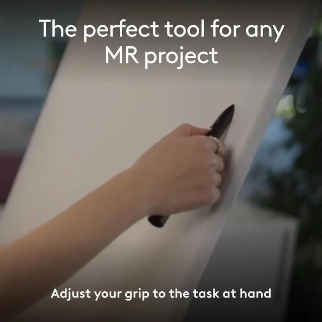 Alt view image 9 of 14 - Logitech MX Ink Mixed-Reality (MR) Stylus, wireless pen controller, high precision and pressure sensitive, for Meta Quest 2, Meta Quest 3, Meta Quest 3S - Replaceable Stylus Tip - Plastic - Black - VR