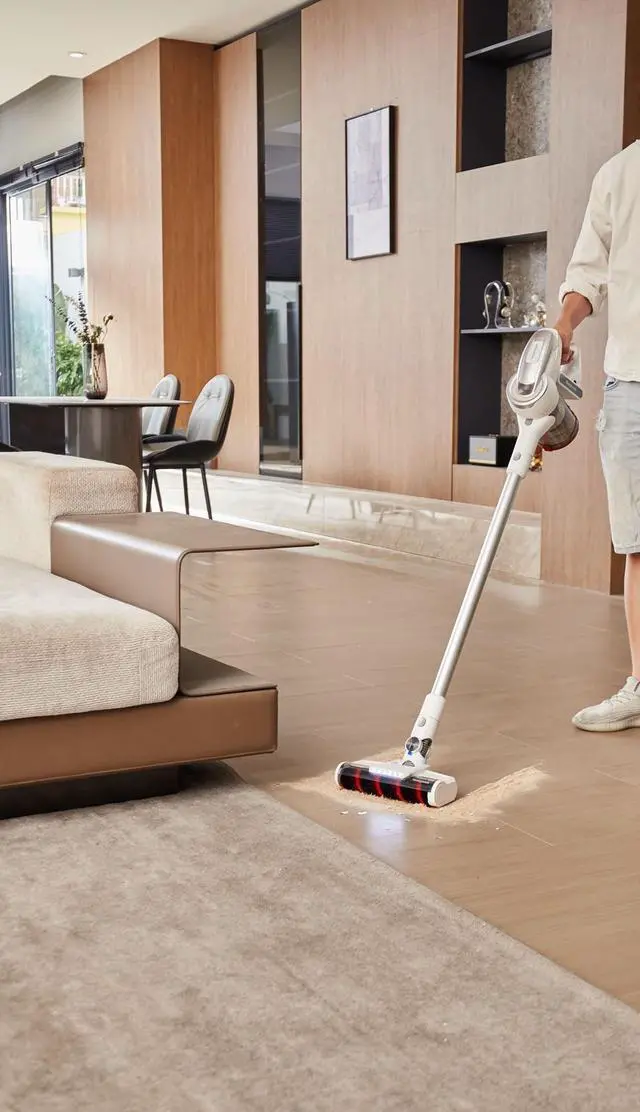 Alt view image 3 of 8 - Aeromax Elite VC10 Cordless Vacuum 8.7" Cleaning Path White HVC10AMEWT01US