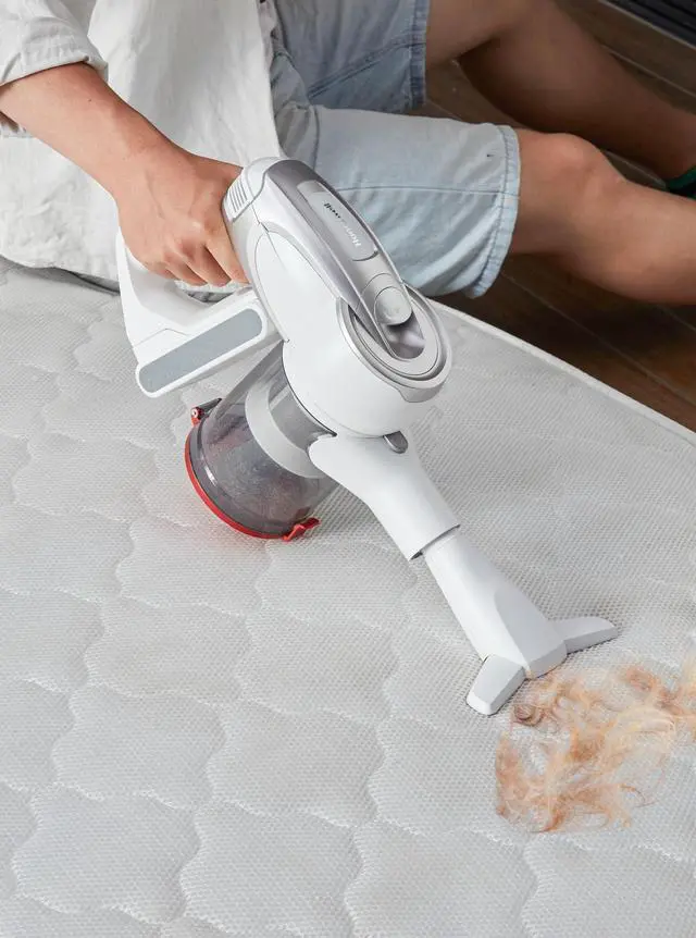 Alt view image 6 of 8 - Aeromax Elite VC10 Cordless Vacuum 8.7" Cleaning Path White HVC10AMEWT01US