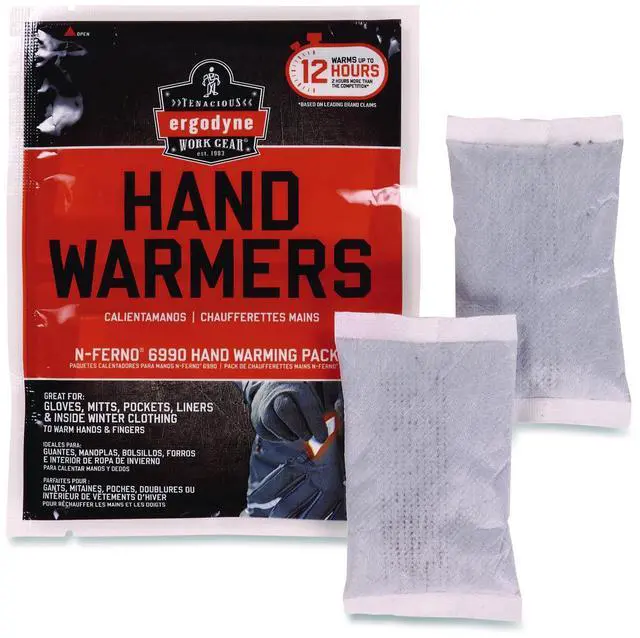 Alt view image 9 of 12 - Ergodyne Hand Warming Packs 1/PR White 16990
